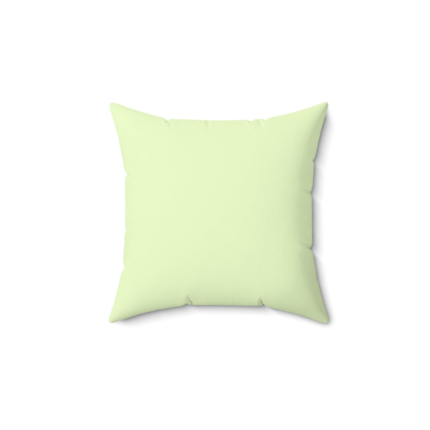 Square Pillow - Strawberry & Light Green Striped Indoor Decor Pillow - Pomme Verte Collection