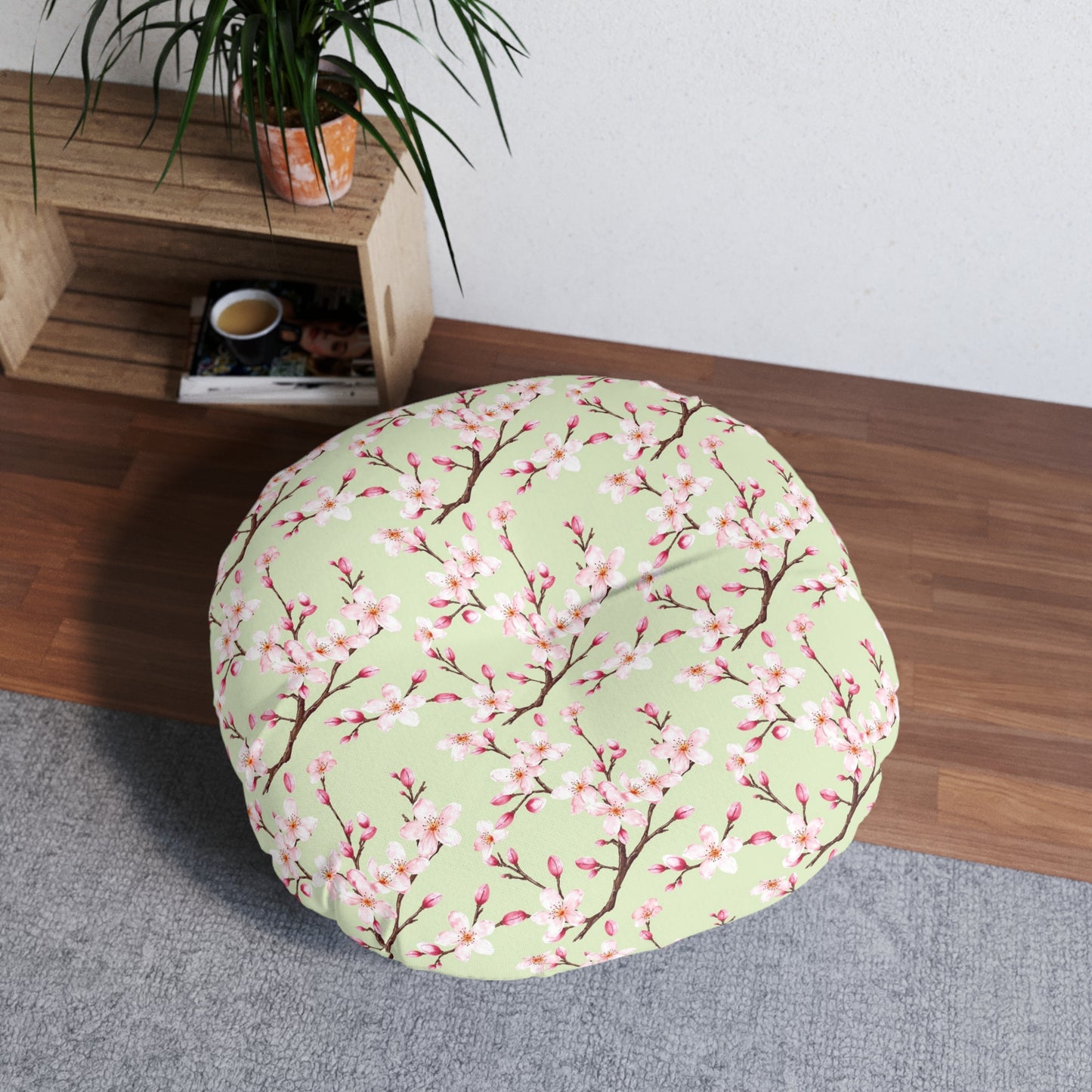 Round Floor Pillow - Pomme Verte Collection