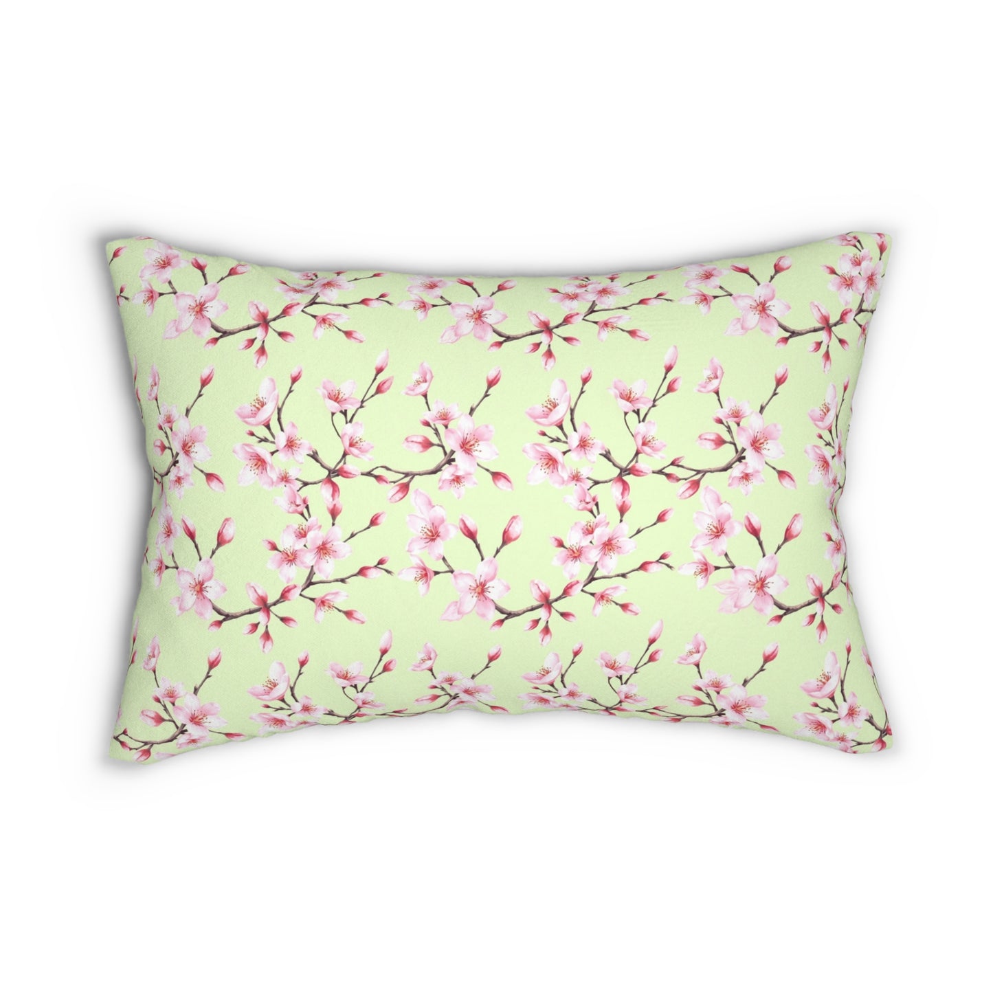 Lumbar Pillow - Double-sided design with pastel pink, Pomme verte Collection