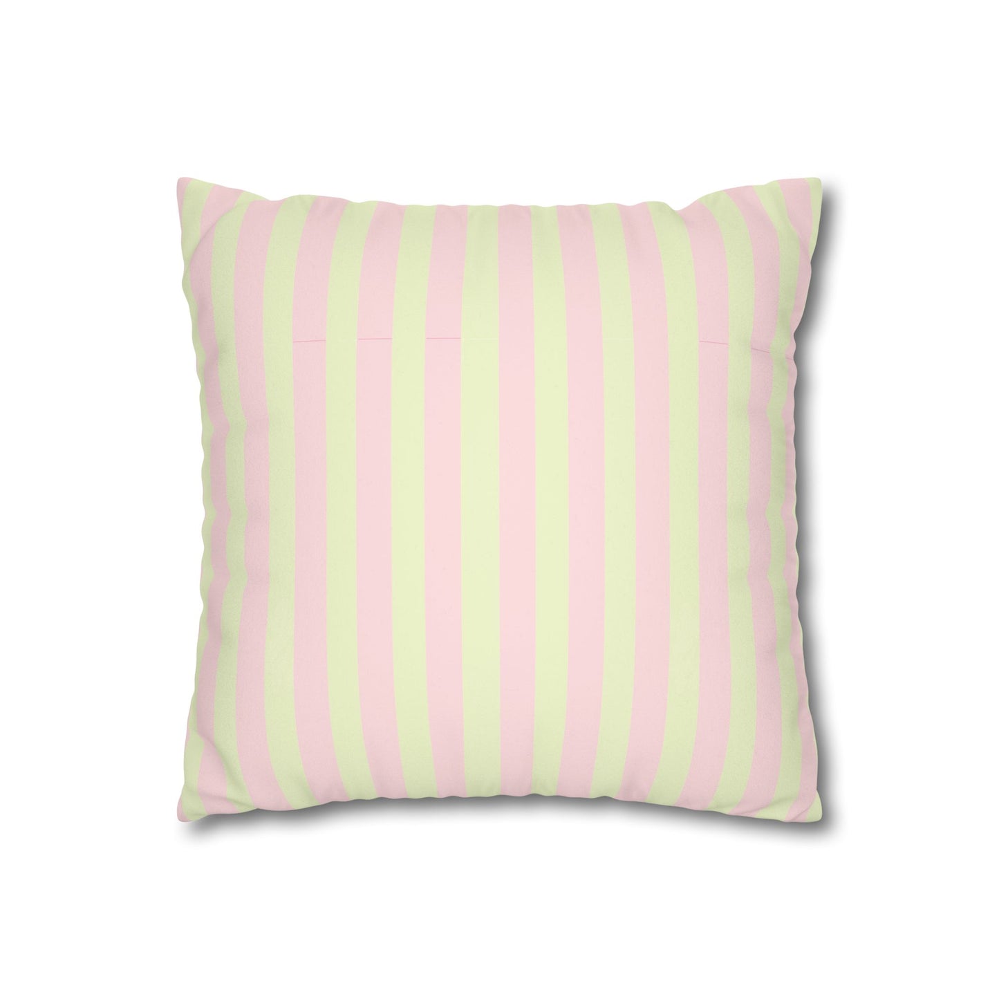 Floral Faux Suede Pillowcase - Pomme Verte Collection