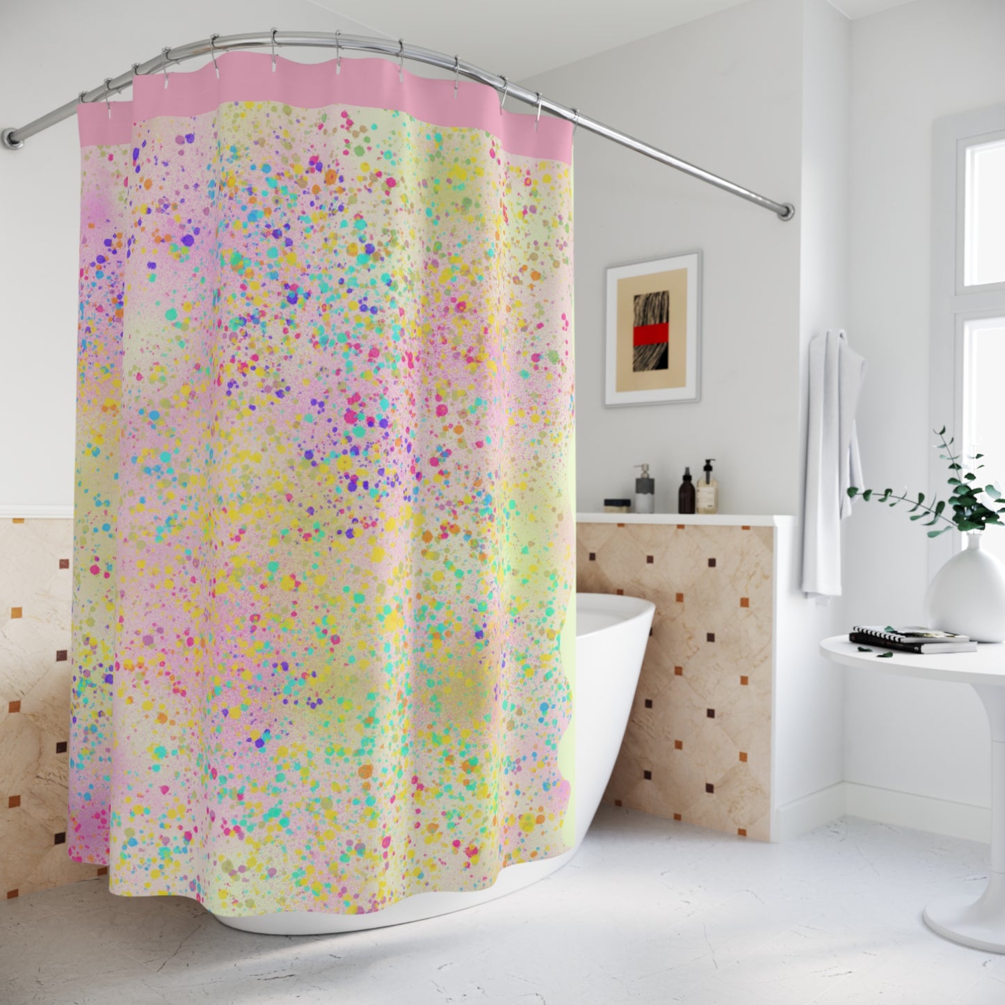 Shower Curtains - Glitter Splatter design