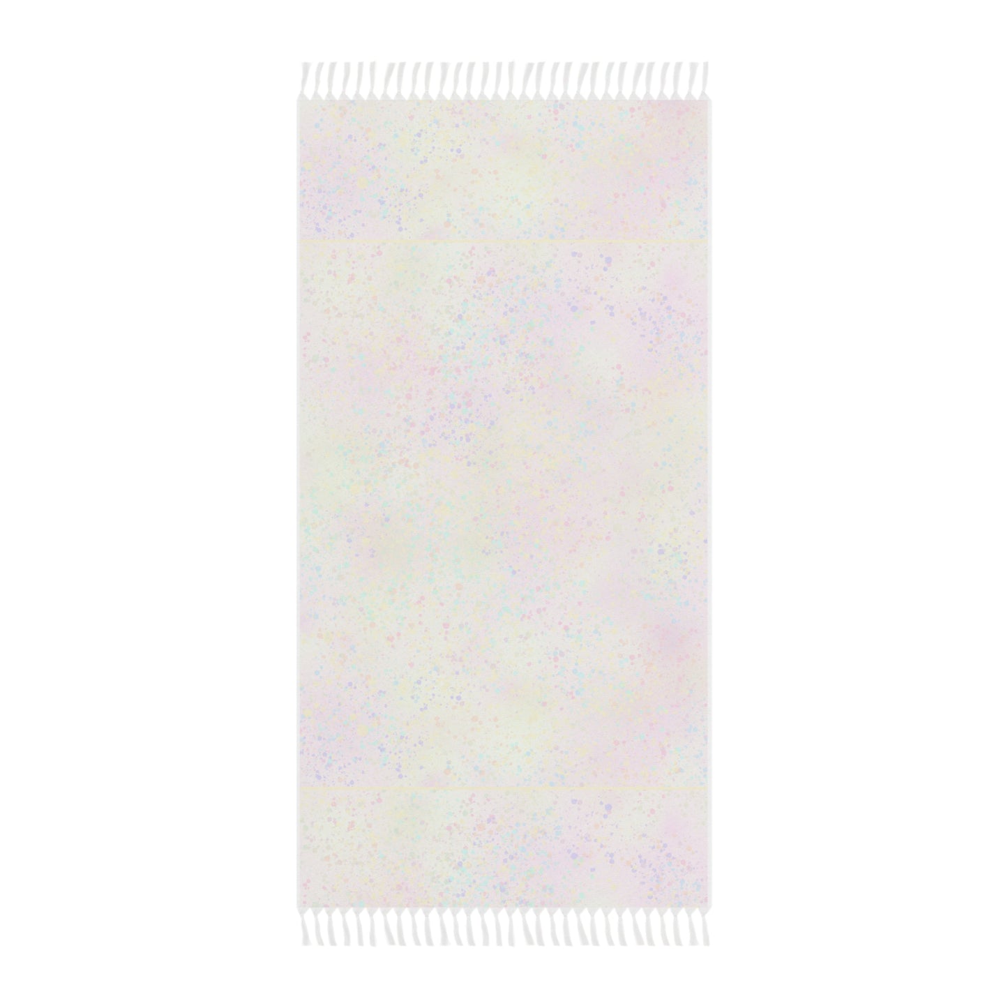 Boho Beach Towel - for Summer Fun -Colorful Pastel Glitter Design