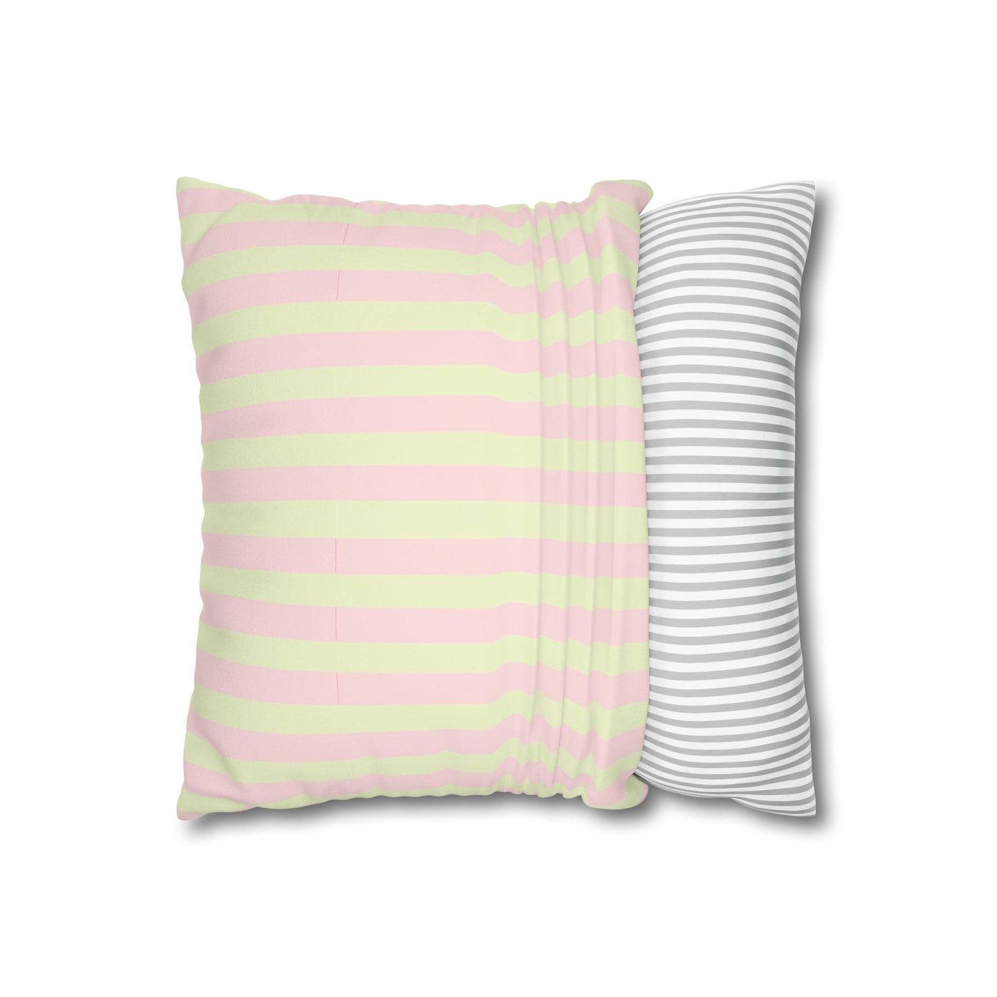 Floral Faux Suede Pillowcase - Pomme Verte Collection