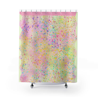 Shower Curtains - Glitter Splatter design