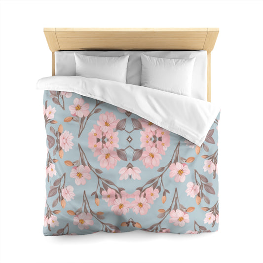 Douceur Microfiber Duvet Cover - Tranquil and Fresh Design