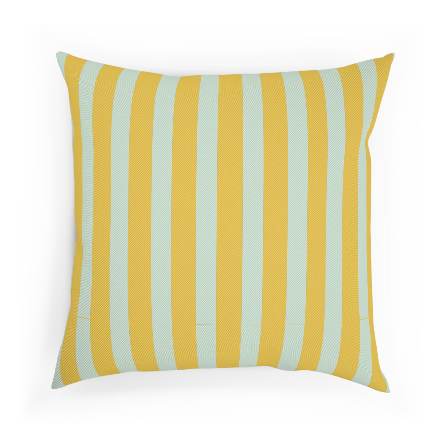 Renaissance Bright Yellow and blue stripes Cushion
