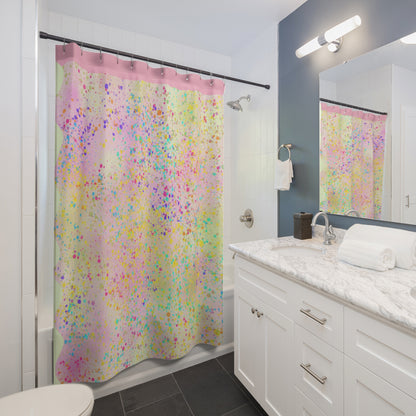 Shower Curtains - Glitter Splatter design