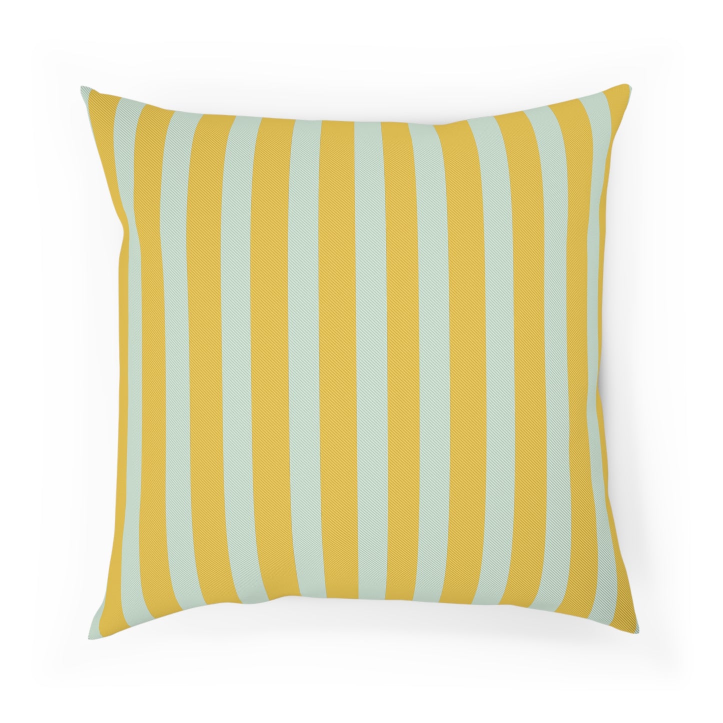Renaissance Bright Yellow and blue stripes Cushion