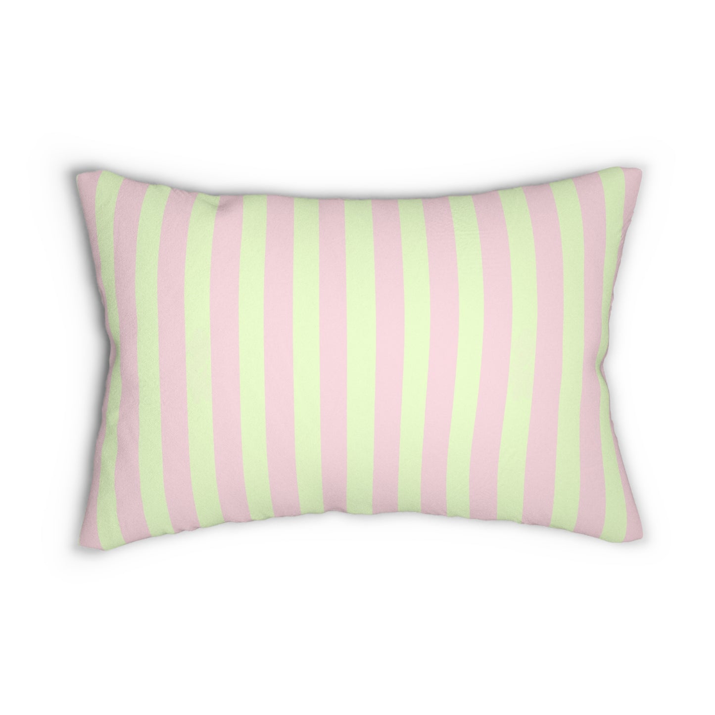 Pastel Striped Lumbar Pillow - Cozy Home Decor