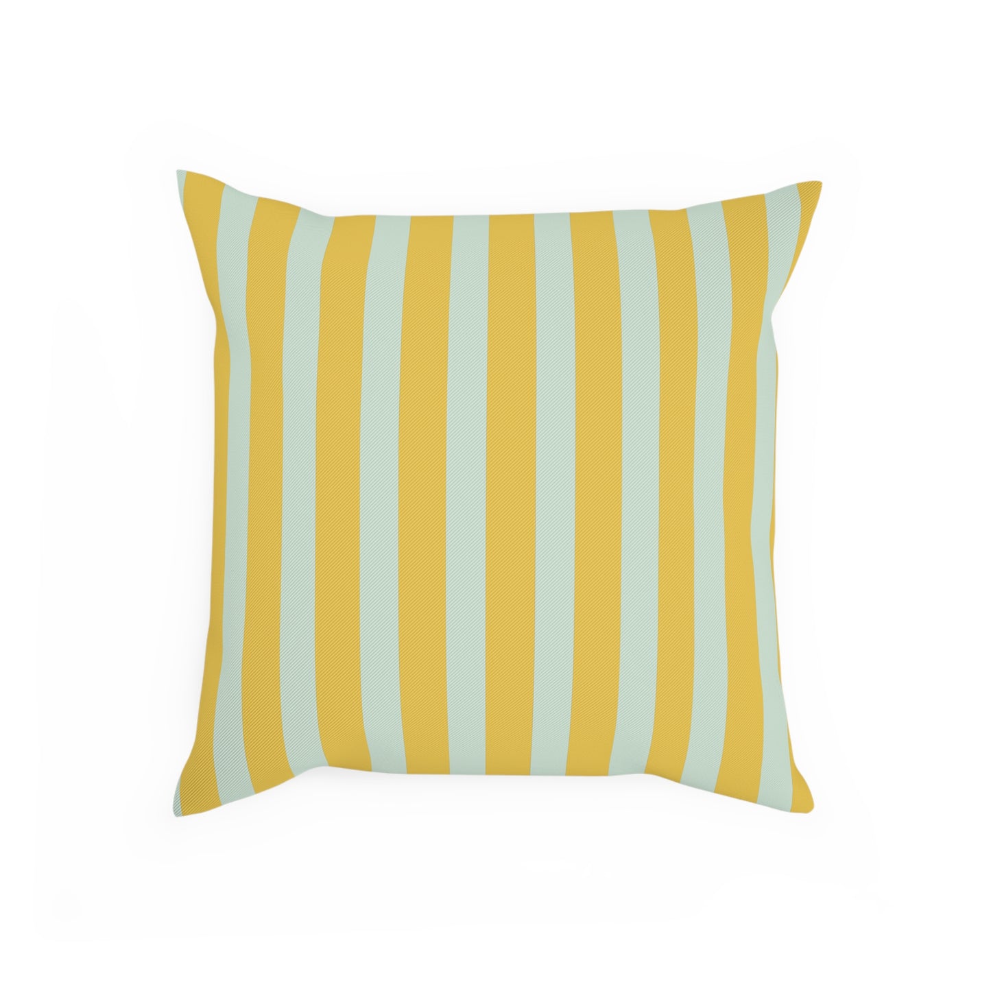 Renaissance Bright Yellow and blue stripes Cushion