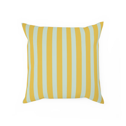 Renaissance Bright Yellow and blue stripes Cushion